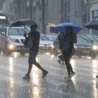 Alerta de chuva do Inmet.