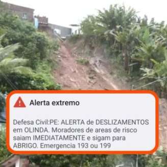 Olinda deslizamentos.