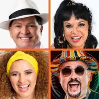 Alcymar Monteiro, Cylene Araújo, Gerlane Lopes e Geraldinho Lins.