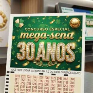Mega Sena de 30 anos.