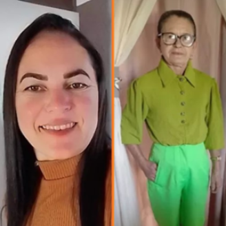 Ingraça Vital e a mãe, Maria Pereira.