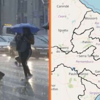 Inmet prevê situação de perigo em quatro estados do Nordeste.