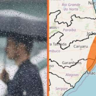 Chuva em Pernambuco, segundo Inmet.