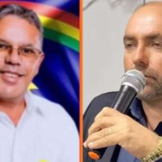 Marcos dos Santos (esq.) foi preso por suspeita de assassinar Ezio Cordeiro.