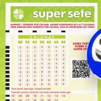 Sorteio da Super Sete (concurso 884) nesta segunda-feira (10/08).