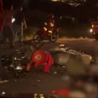 Acidente envolvendo motocicletas acaba com morte de três pessoas
