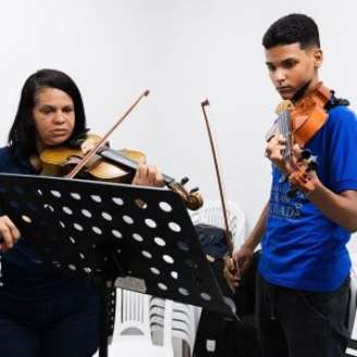 Novo núcleo da Orquestra Criança Cidadã.