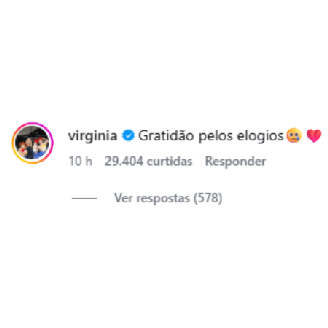 Comentário de Virginia a respeito das falas de Craque Neto