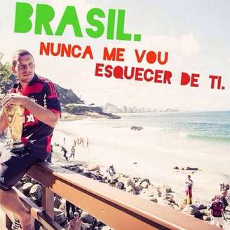 <p>Jogador postou foto com mensagem para o Brasil no Instagram</p>