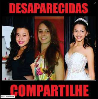 <p>As famílias de Carolina Costa, Cecilia Leão e Isabelle Cerqueira Barreto, com idades entre 14 e 15 anos,  estão a procura delas desde a última segunda-feira</p>
