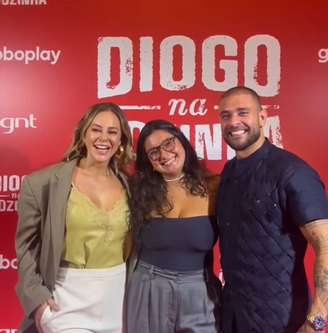 Paolla Oliveira, Julia Iorio e Diogo Nogueira.