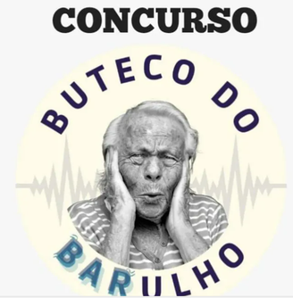 Anúncio do concurso 'Buteco do Barulho', lançado pela associação de moradores de Copacabana