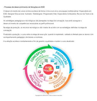 O conteúdo dos cursos é autoexplicativo, pois não há acompanhamento de professores ou tutores