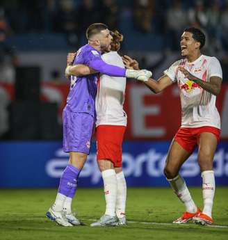 Tiago Volpi, jogador do Red Bull Bragantino. 