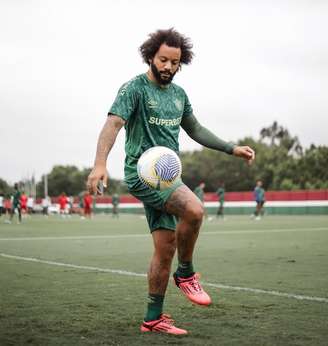 Marcelo em treino do Fluminense