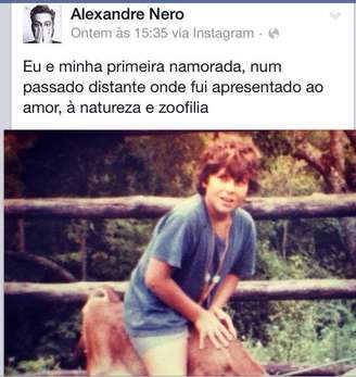 Luisa Mell critica post de Alexandre Nero 