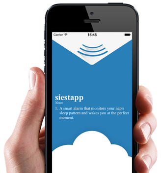 Aplicativo SiestApp Têm opções para soneca curta (20 minutos) e soneca longa (90 minutos)