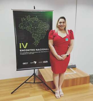 Luciane Barbosa, integrante do Comando Vermelho, em evento do Ministério dos Direitos Humanos em Brasília