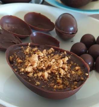 Ovo de Páscoa feito sem leite