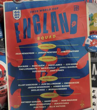 Convocados para defender a seleção da Inglaterra
