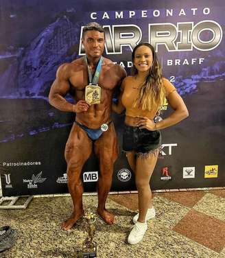 Luiz Cleiton, namorado de Rebeca Andrade, é campeão de fisiculturismo —