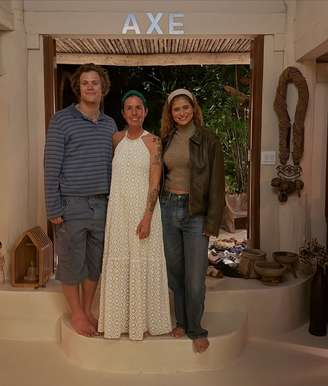 Lucas Braathen, Morena Leite e Isadora Cruz —