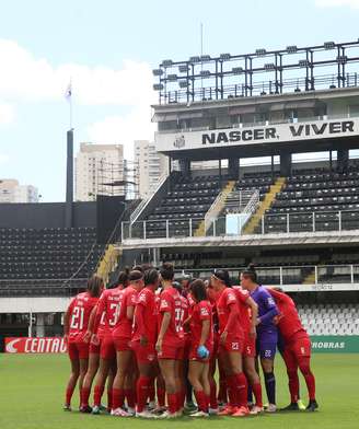 Jogadoras do time feminino do Red Bull Bragantino. 