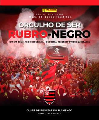 Álbum de cromos "Orgulho de ser Rubro-Negro" será lançado no dia 20 de março (Foto: Divulgação/ Panini)