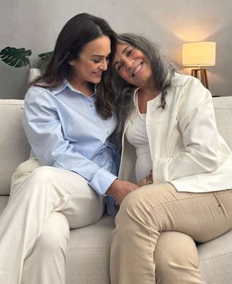 Gabriela e Regina Duarte já estiveram juntas na TV e no teatro