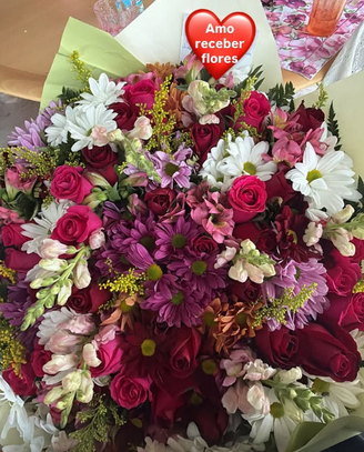 Flores recebidas por Virginia