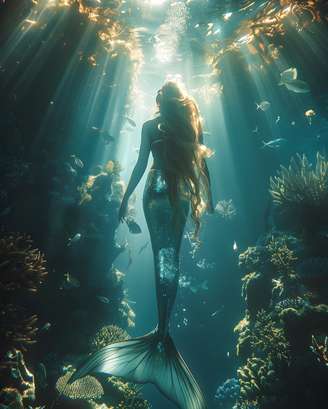 As sereias são seres mitológicos híbridos de mulher e peixe que chamam atenção do público e são retratadas de diversas formas. Estão relacionadas ao canto hipnótico que atrai navegantes para a morte. São símbolos de sedução, mistério e perigo nos mares e rios.