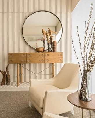 1. O estilo japandi prioriza o uso de matérias-primas naturais como madeira, bambu e vime. Fonte: Pedro Felix Arquitetura