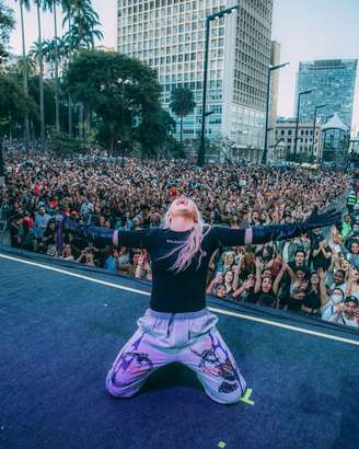 Show reuniu mais de 120 mil pessoas no Vale do Anhangabaú, em São Paulo 