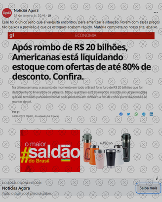 Propaganda no Facebook falsifica notícia do G1 para vender copos térmicos