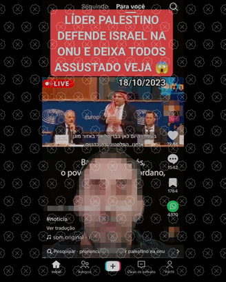 Vídeo de ativista de direita da Jordânia é tirado de contexto para sugerir que se trata de fala de líder palestino na ONU