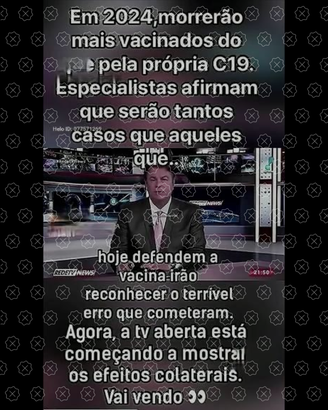 Reportagem antiga sobre ação contra vacinação circula como se fosse recente junto de legenda que afirma que imunizantes irão matar pessoas em 2024
