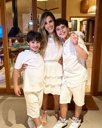 Wanessa Camargo e os dois filhos, José Marcus, de 12 anos, e João Francisco, de 9, foram infectados pelo rotavírus.