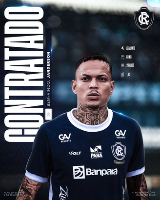 Janderson é anunciado pelo Remo. 