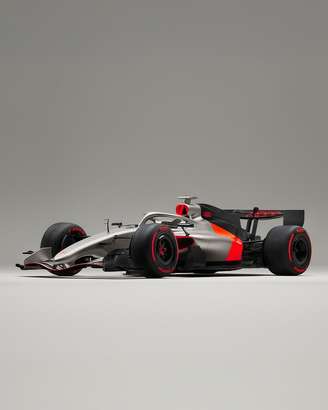 Design inicial do Audi R26, carro que fará a estreia da marca na Fórmula 1 em 2026.