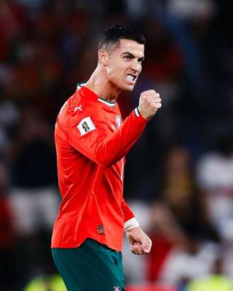 Cristiano Ronaldo durante jogo da seleção masculina portuguesa de futebol nas Eliminatórias da Copa do Mundo 2026.
