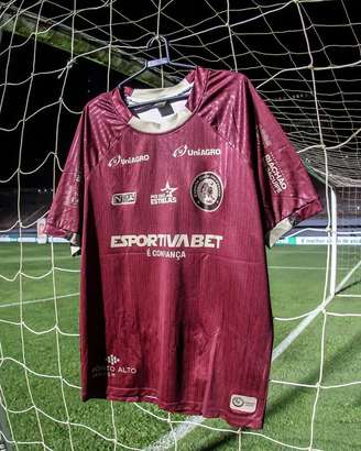 Camisa da Jacuipense, adversária do Palmeiras na Copa do Brasil