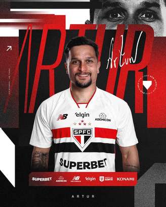 São Paulo anuncia a contratação do atacante Artur, ex-Palmeiras e Botafogo