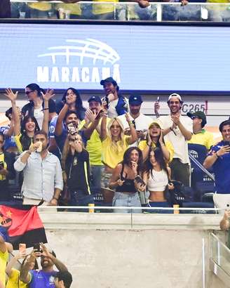 Virginia acompanhou o amistoso da Seleção no Maracanã