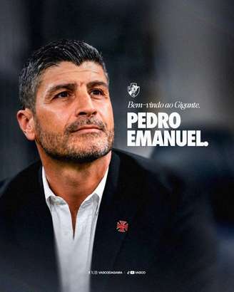 Pedro Emanuel é anunciado pelo Vasco. 