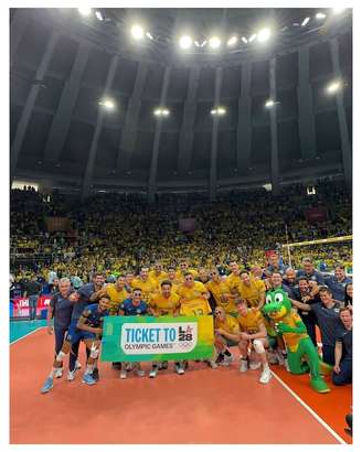 Seleção masculina de vôlei garantiu vaga em LA-28