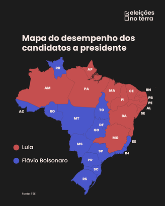 Mapa eleitoral do Brasil