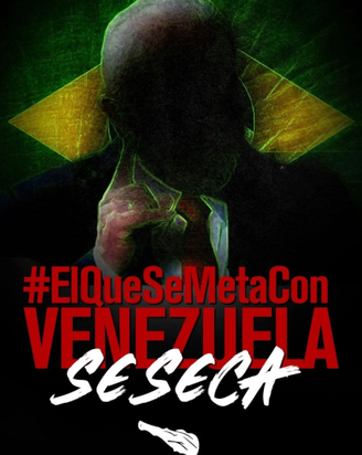Venezuela escala tensão com montagem de Lula e bandeira do Brasil na web: "Quem mexe se dá mal" 