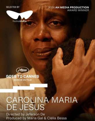 Maria Gal interpreta Carolina Maria de Jesus em filme premiado no Marché du Film, evento de mercado do Festival de Cannes
