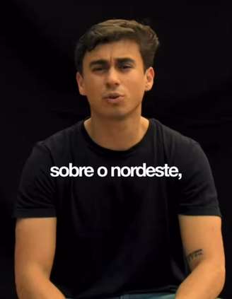 Trecho de vídeo de Nikolas Ferreira sobre o Nordeste