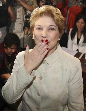 <p>Marta Suplicy (PT), em foto de arquivo, em São Paulo. 05/10/2008</p>